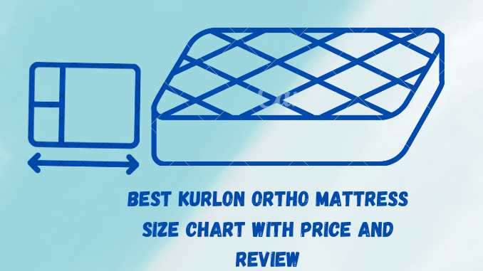 kurlon mattress size chart with price